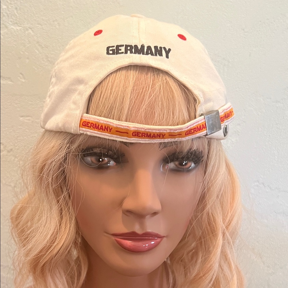 # 0599 + Unisex’s Germany White and Red Cap - Picture 3 of 6